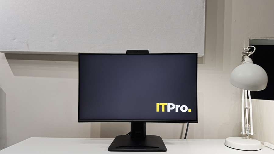 The MSI Pro MP245PDG monitor on a desk