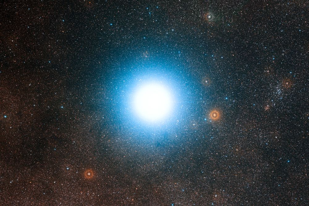 A new planet-hunting instrument has begun studying our bright neighboring star system, Alpha Centauri.