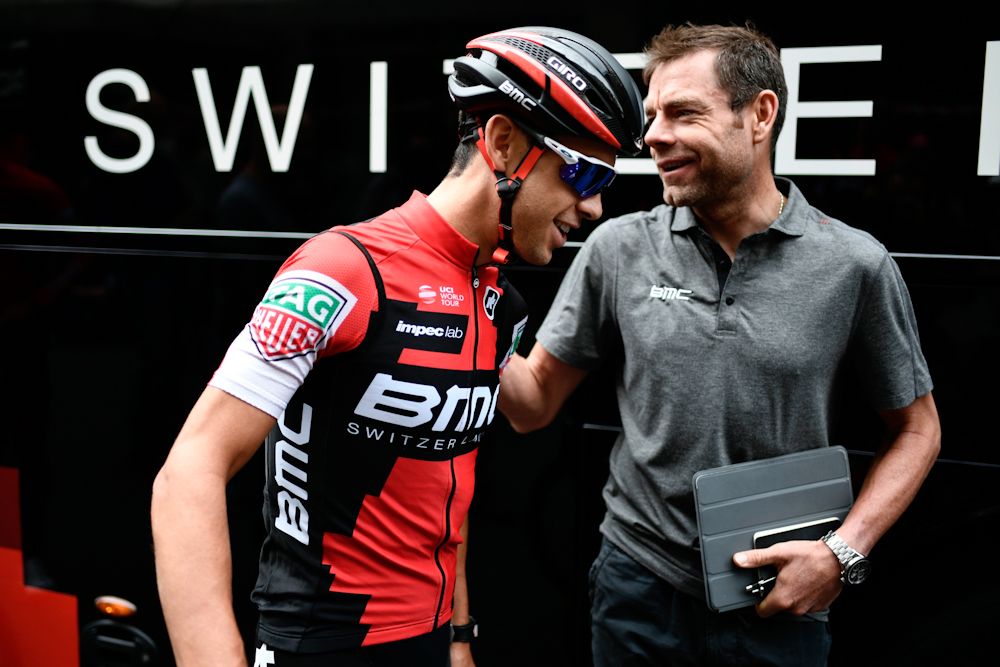 Richie Porte and Cadel Evans