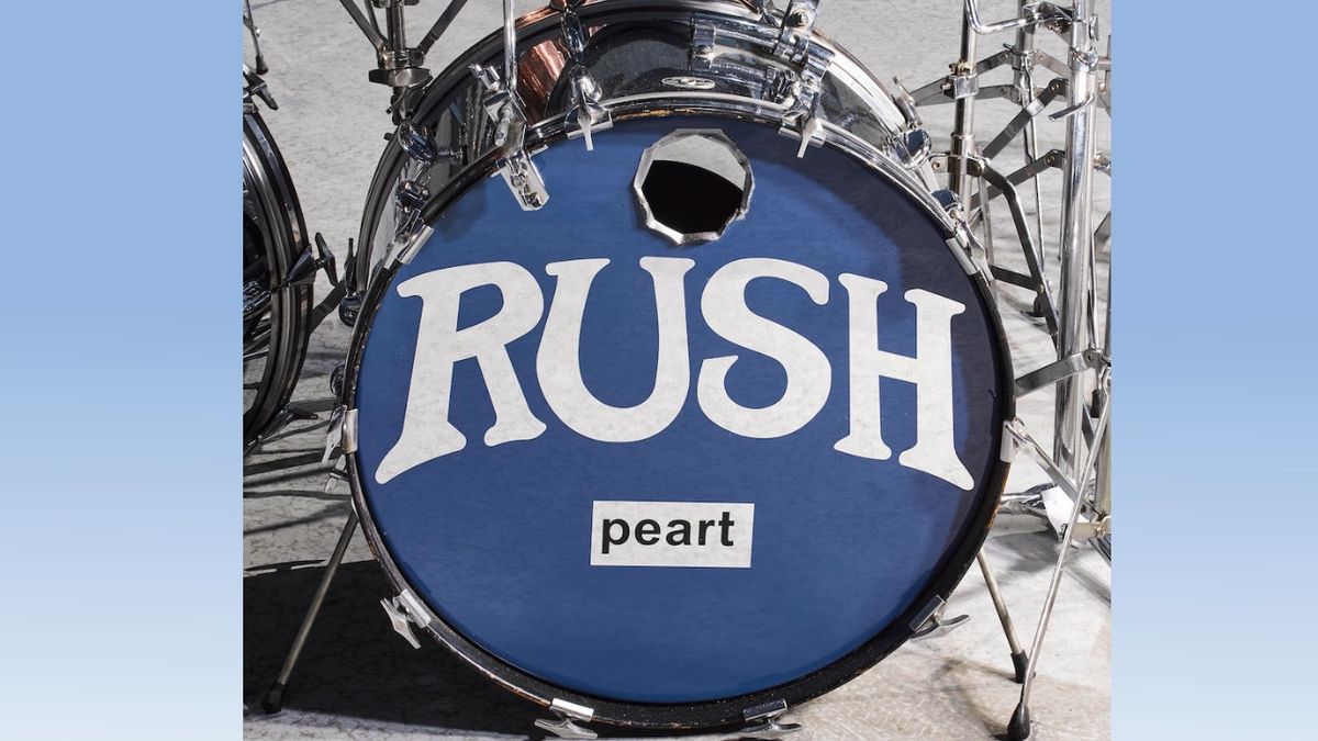 Neil Peart chrome-wrapped Slingerland Kit