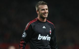 David Beckham returns to Old Trafford with AC Milan