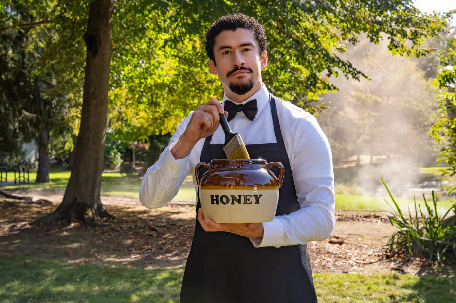 Bad Bunny as Oscar Mejías in Happy Gilmore 2