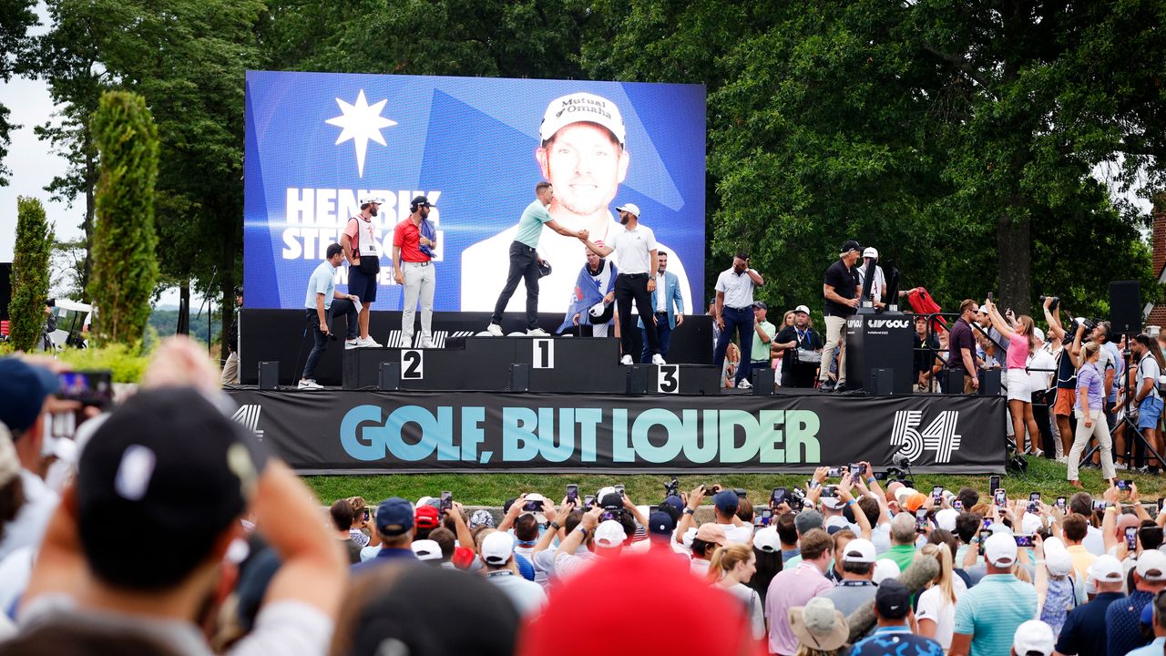 LIV Golf celebrations pictured at Bedminster