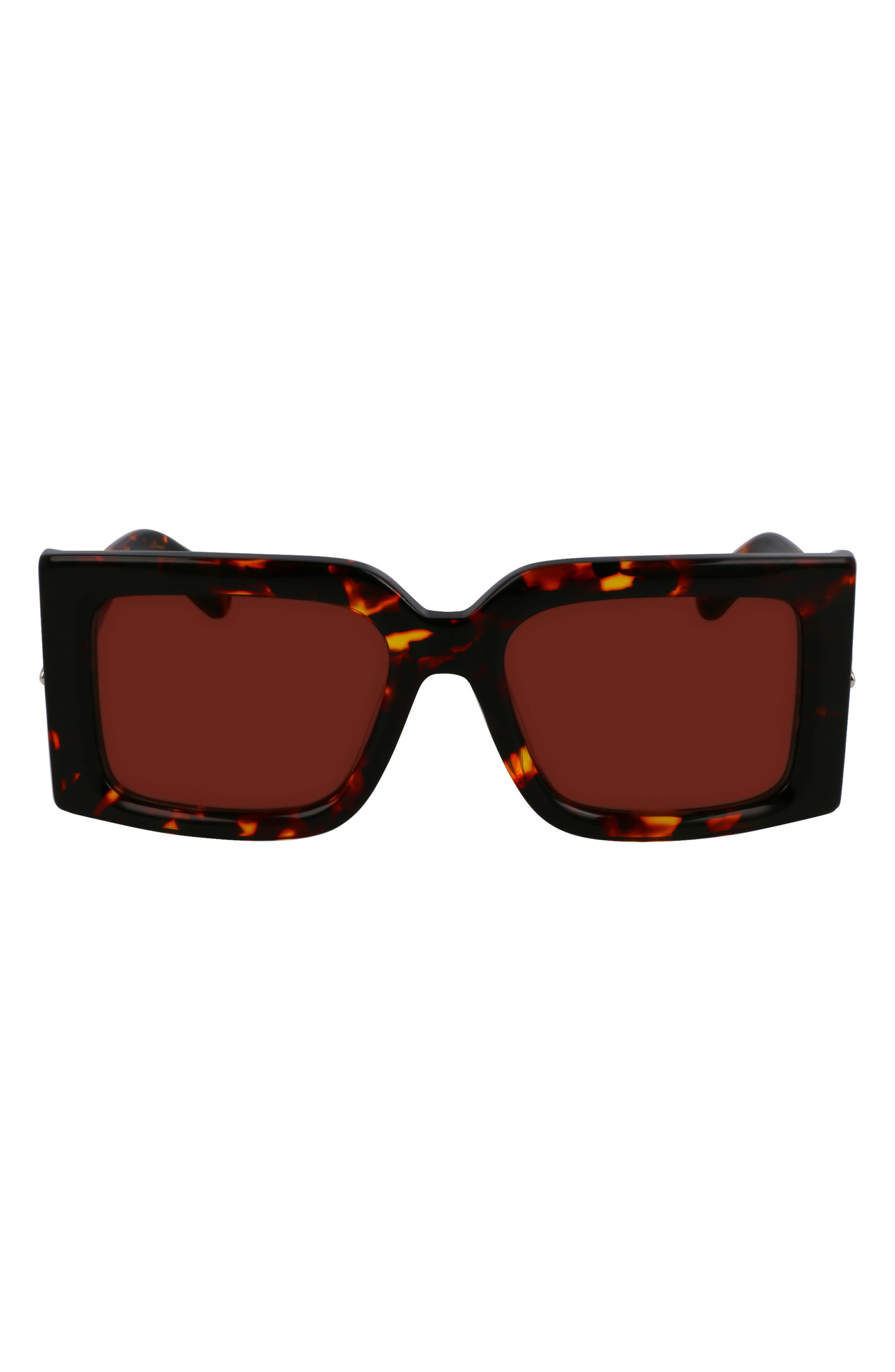 FERRAGAMO, Prisma 55mm Modified Rectangular Sunglasses