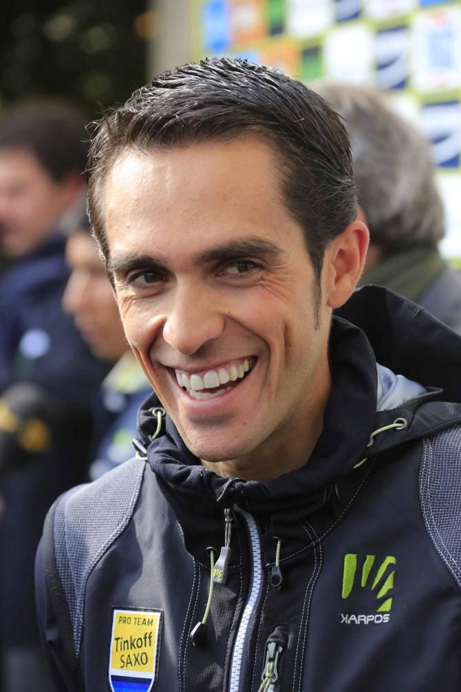 Alberto Contador is all smiles before Tirreno-Adriatico.