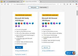 Microsoft 365 product page