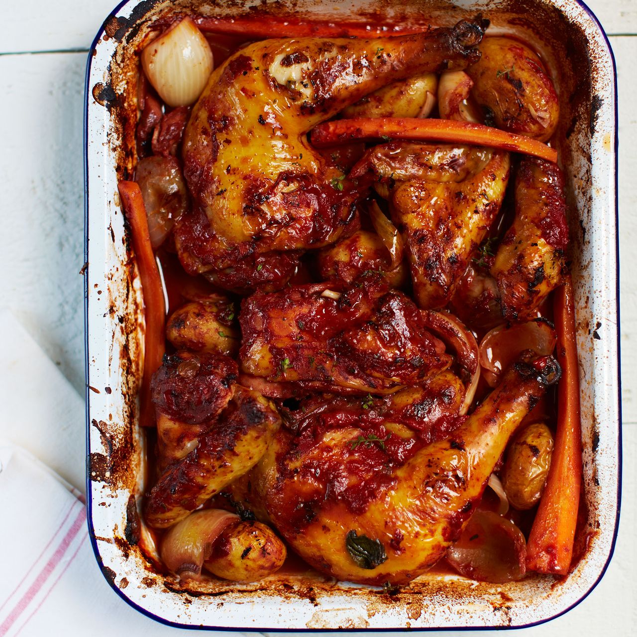 Rachel Khoo Roasted Red Wine Chicken