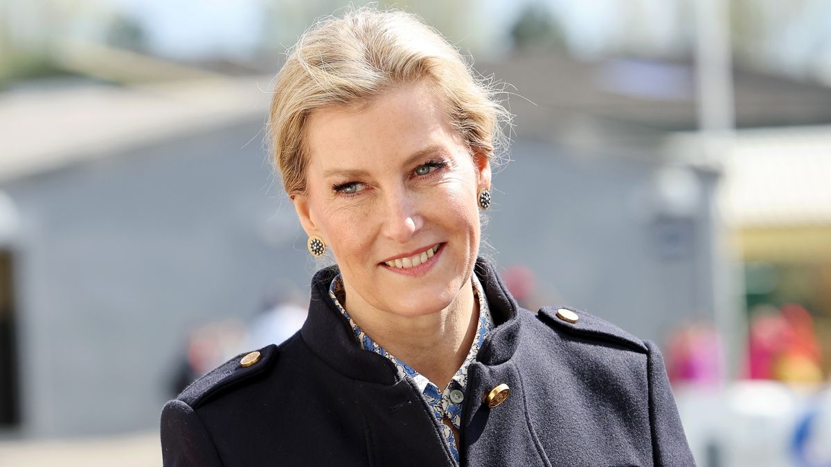Duchess Sophie’s relaxed updo and statement gold studs is a timeless combination we can't wait to recreate this spring