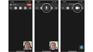 Steps to Turn off video or mute yourself on FaceTime call: Start or answer a FaceTime call, then tap the Microphone or Camera toggle on the floating toolbar