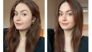 Before and after results of the ghd Unplugged Cordless Styler