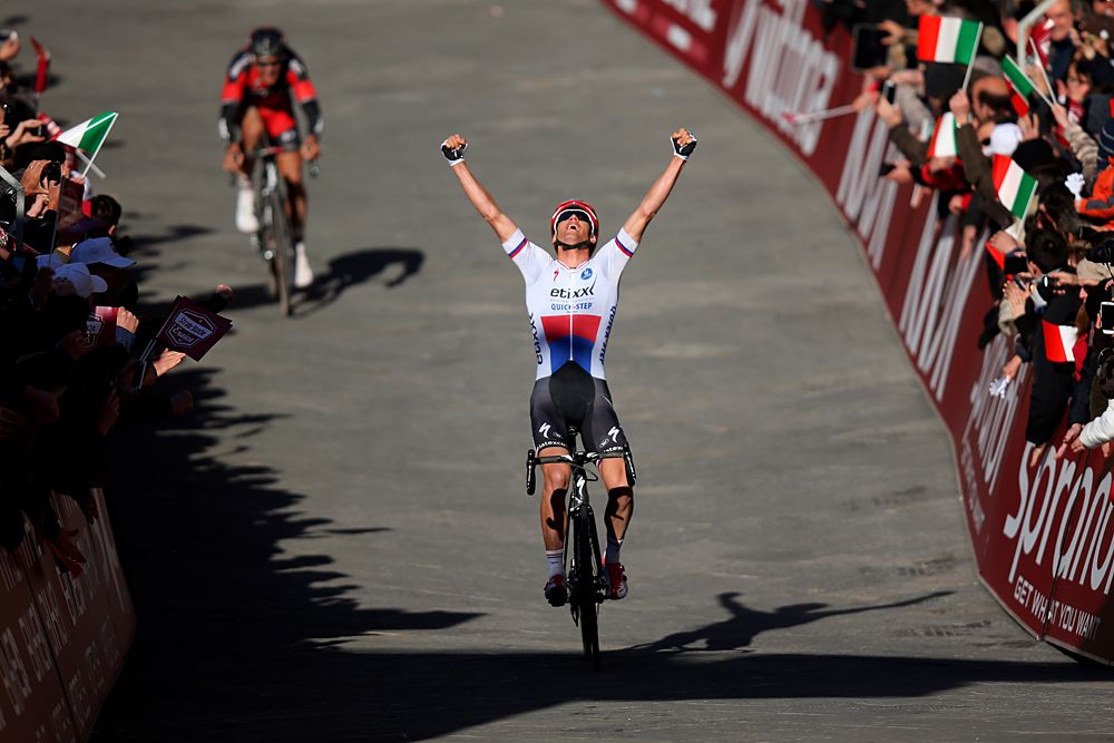 Zdenek Stybar (Etixx-Quickstep) wins the 2015 Strade Bianche