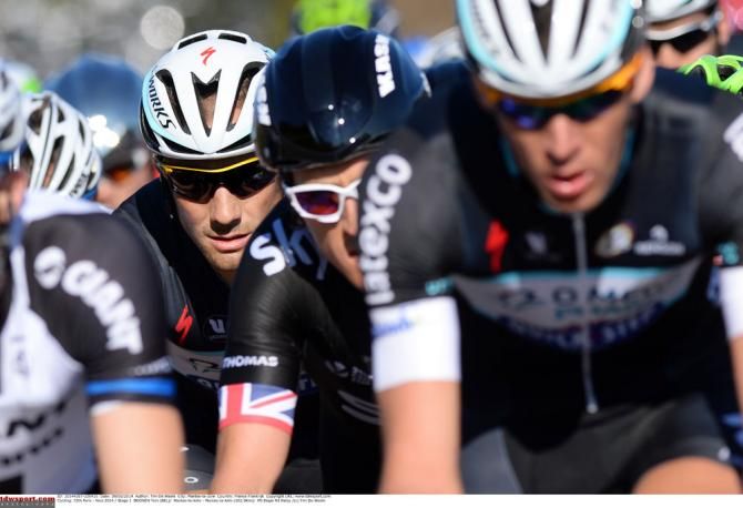 Tom Boonen (Omega Pharma QuickStep) hides out in the bunch