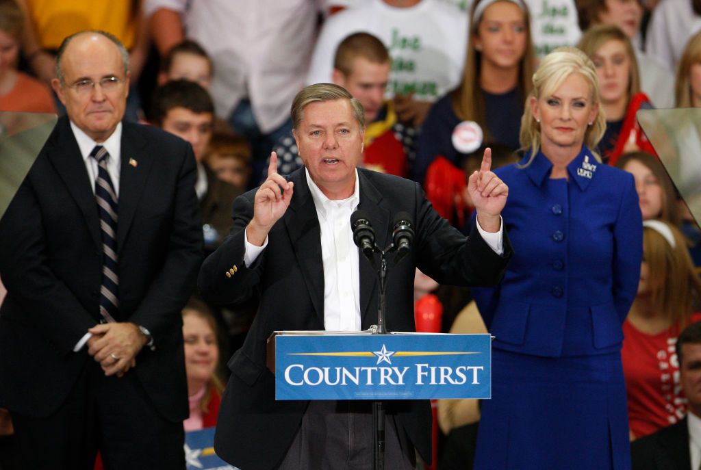 Rudy Giuliani and Lindsey Graham in 2008