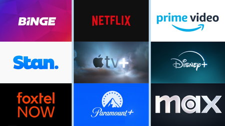 Streaming services logos