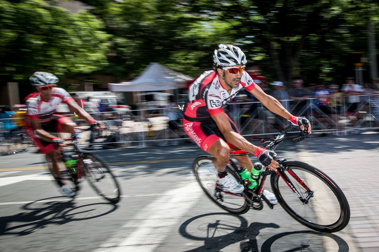 Sebastian Haedo (Jamis) riding in the break
