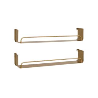 Jimeny 2 Piece Metal Bracket Shelf