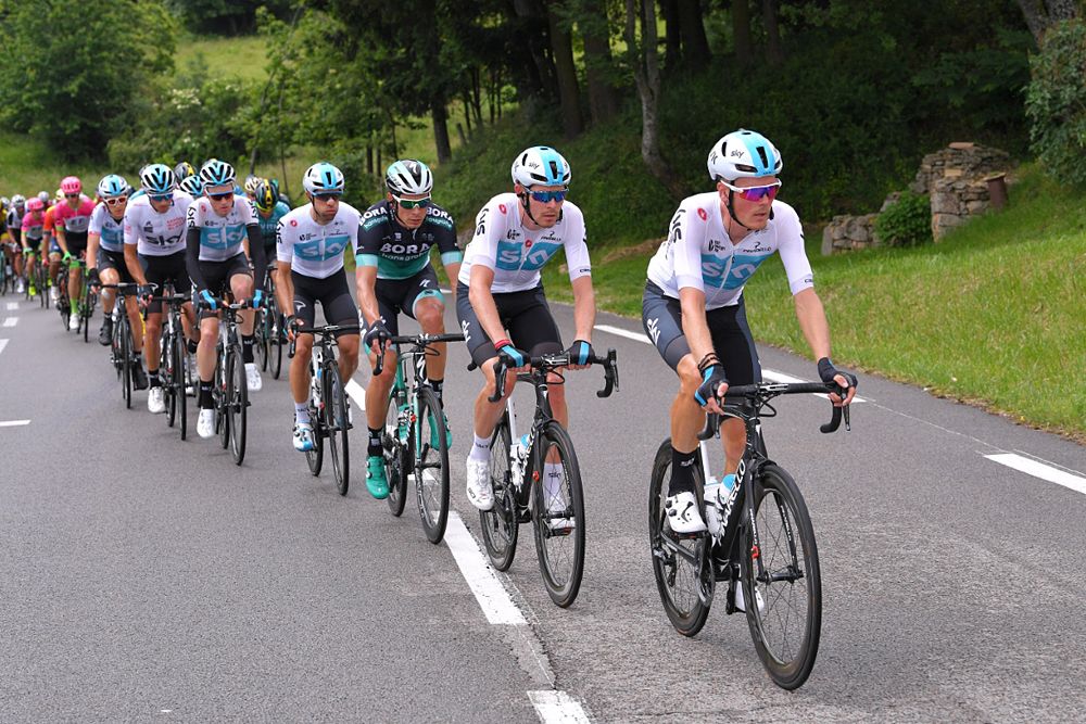 Team Sky during stage 1 at Criterium du Dauphine