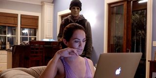 Kate Siegel and John Gallagher Jr. in Hush