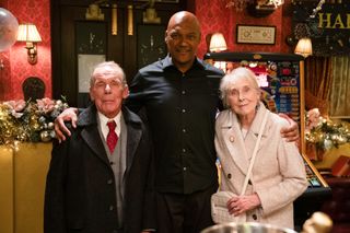 George Knight's parents Eddie and Gloria Knight visit