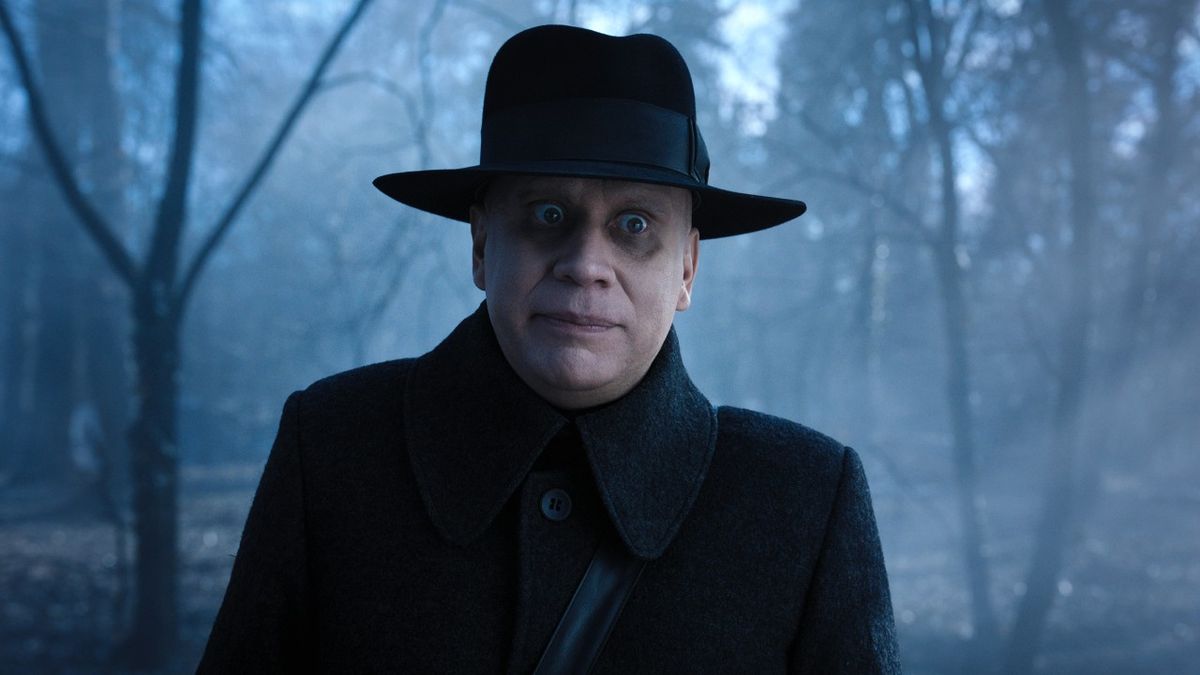 Fred Armisen as Fester in Wednesday on Netflix