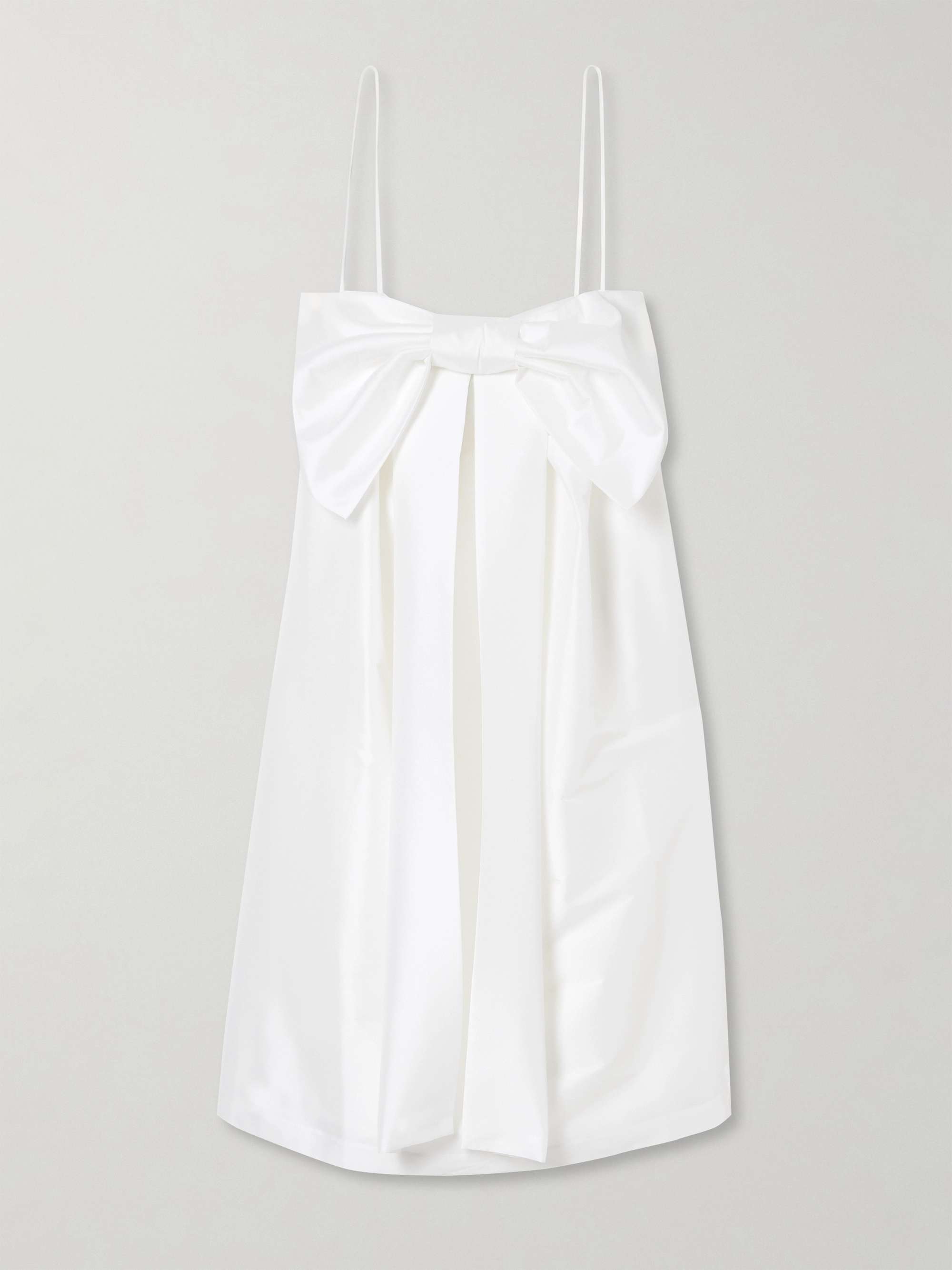Estee Bow-Detailed Taffeta Mini Dress