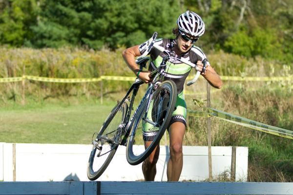 Local boy Jamey Driscoll had a good gap for a few laps.