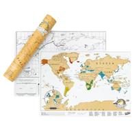 Luckies Scratch Map Travel Edition, £14.99 | John Lewis