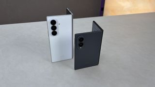 Galaxy Z Fold 8 and Galaxy Z Fold 8 Ultra on a table