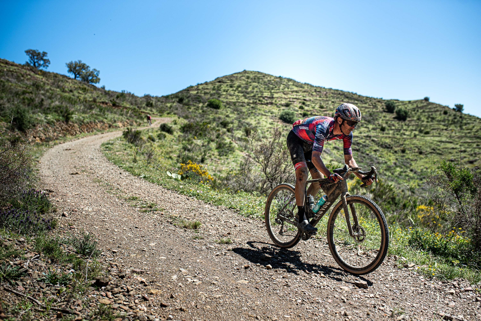Pete Stetina during the 2024 Traka gravel race in Girona, Spain