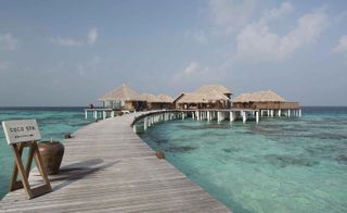 View of the pier spa at Coco Bodu Hithi hotel