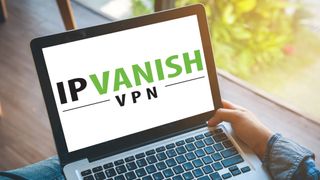 IPVanish VPN kjøres på en MacBook Pro.