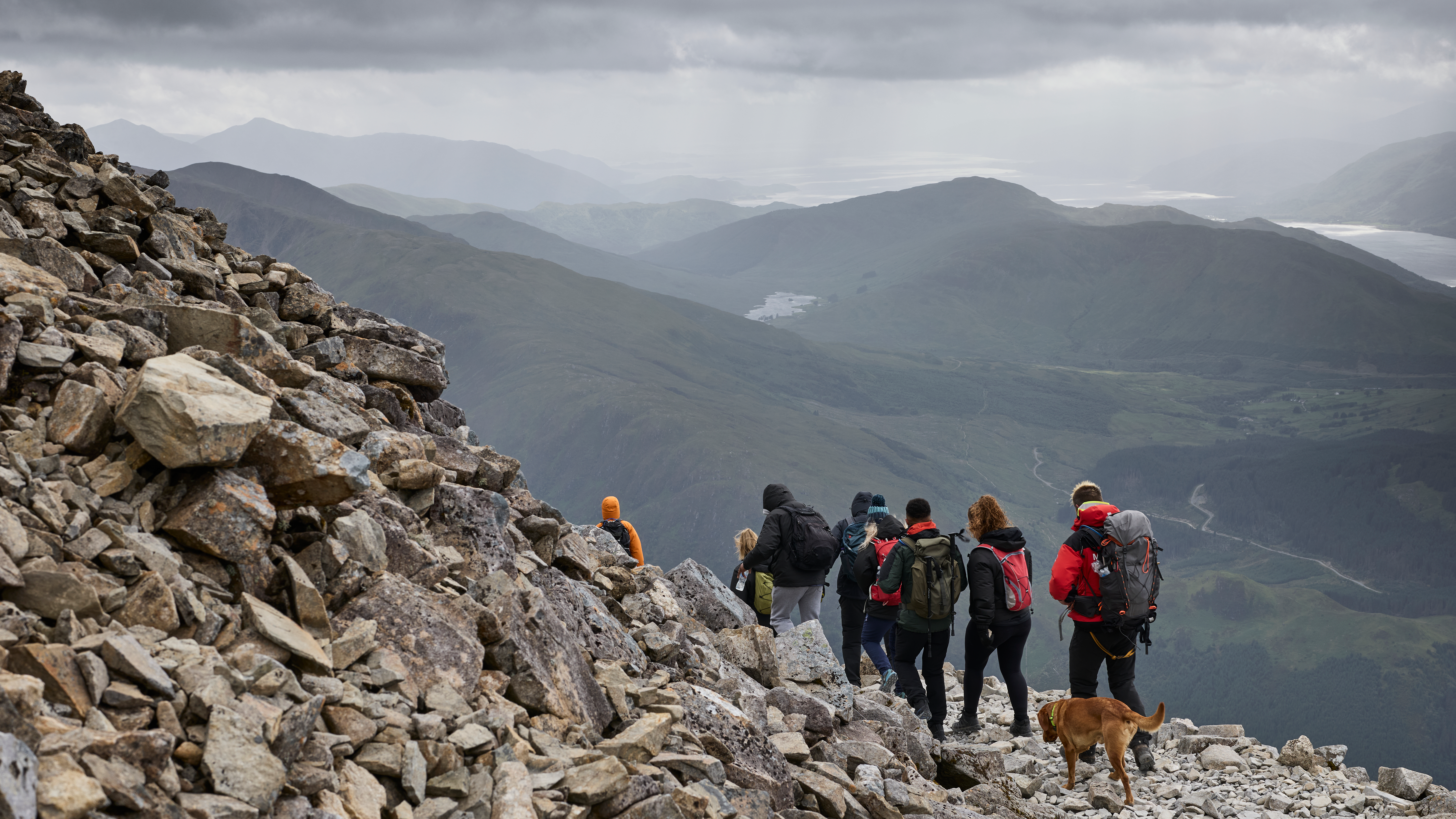 Hikers on Ben Nevis