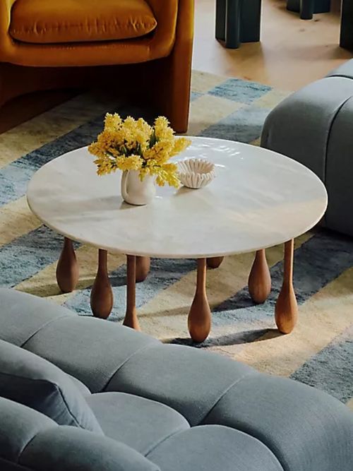 Lala Reimagined Round Marble Coffee Table