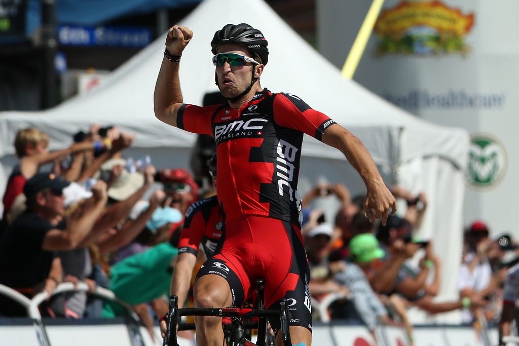 Taylor Phinney (BMC) tries to squeeze in as many celebrations as possible