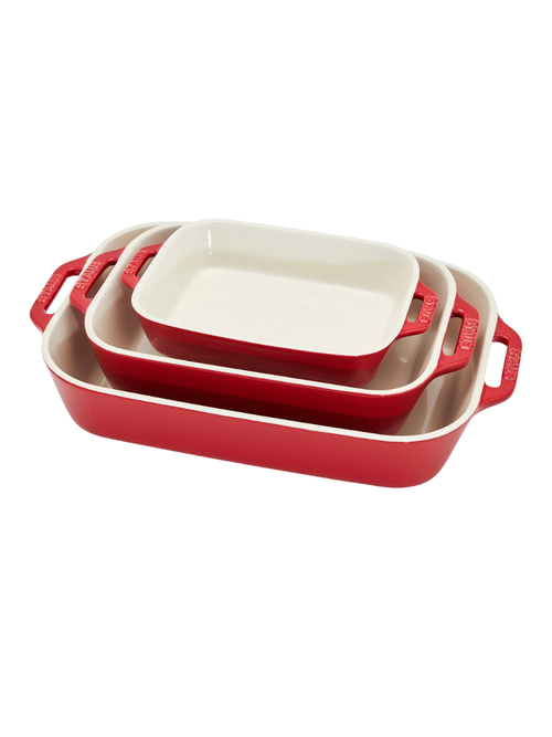 Staub Ceramic 3-Piece Rectangular Baking Dish Set