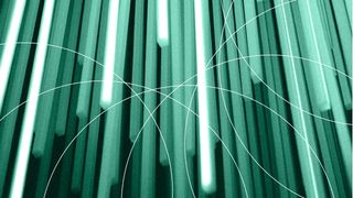 A green lightbeam image on the whitepaper cover from IBM on modernizing your mainframe application environments