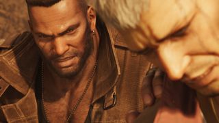Barret Wallace in a screenshot from Final Fantasy 7 Rebirth