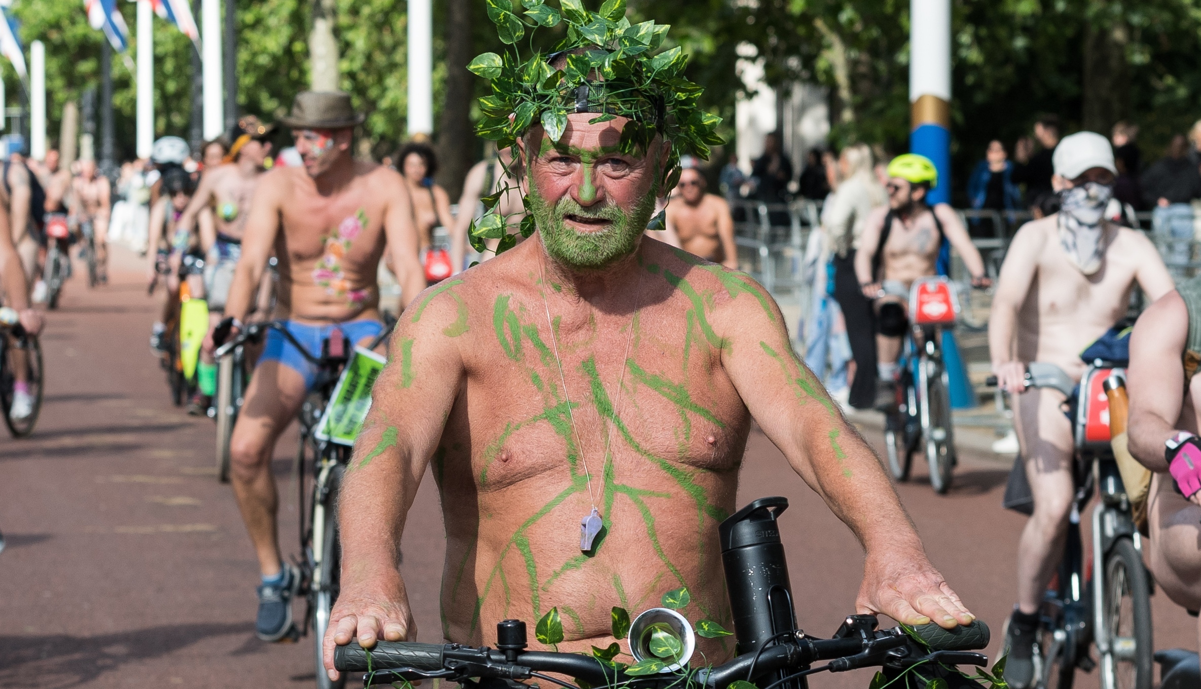 Record turnout for World Naked Bike Ride in London