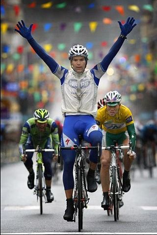 Gert Steegmans, 27, has been on target this year with wins (here winning Paris-Nice stage two).