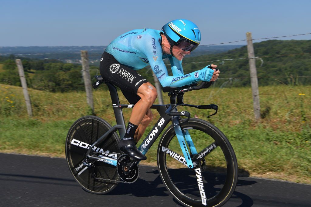 Jakob Fuglsang during the stage 13 TT