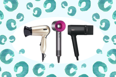 a collage showing the best hairdryers on the market