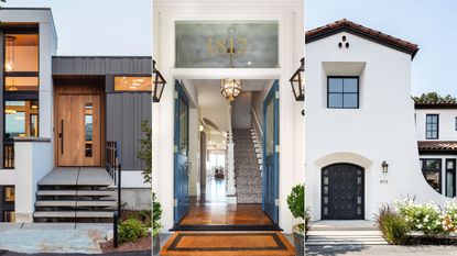 Sleek Front Entrance Courtyard