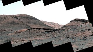 a Martian landscape view