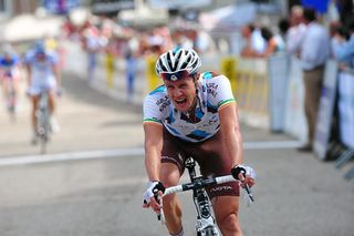 Nicolas Roche (AG2R-La Mondiale) finishes stage one of the Critérium du Dauphiné.