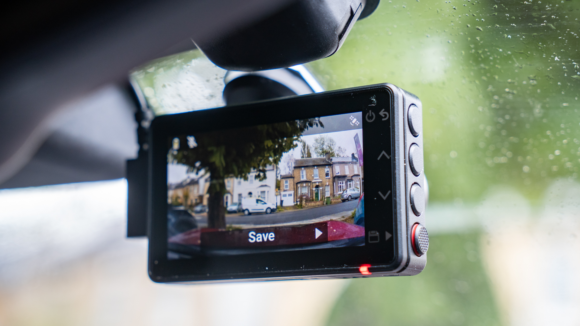 Garmin Dash Cam X210 in a car windshield