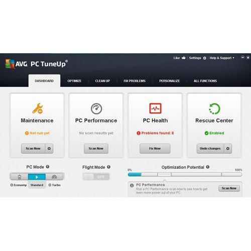 AVG Ultimate image: AVG includes utilities to increase PC performance.