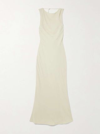 Draped Lenzing™ Lyocell and Ecovero™-Blend Maxi Dress