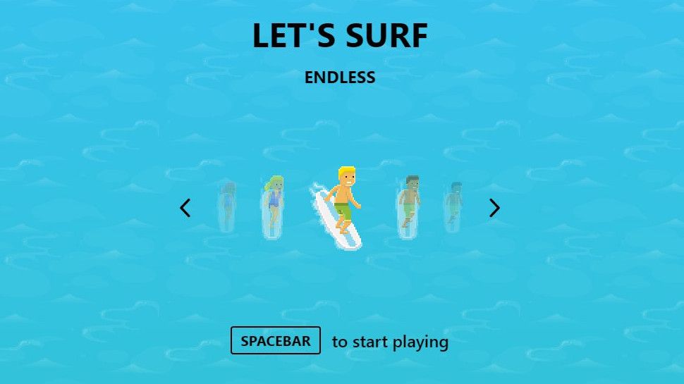 Microsoft Has a Surfing Version of the Google No Internet Dinosaur Game