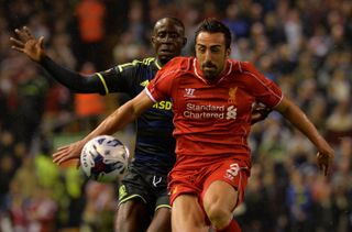 Jose Enrique during his time at Liverpool