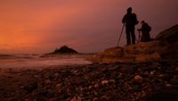 Photo of St Michael&rsquo;s Mount in Cornwall, England, at dawn, promoting the new Photography Workshops Britain book by William Gray